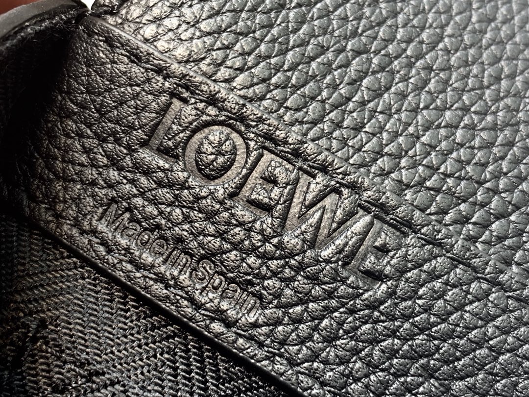 Loewe XXS Military Messenger Bag in Soft Grained Calfskin Black